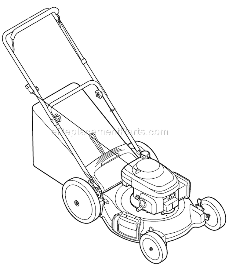 Page C Diagram and Parts List for 11A-542Q766 2008 Troy-Bilt Lawn Mower