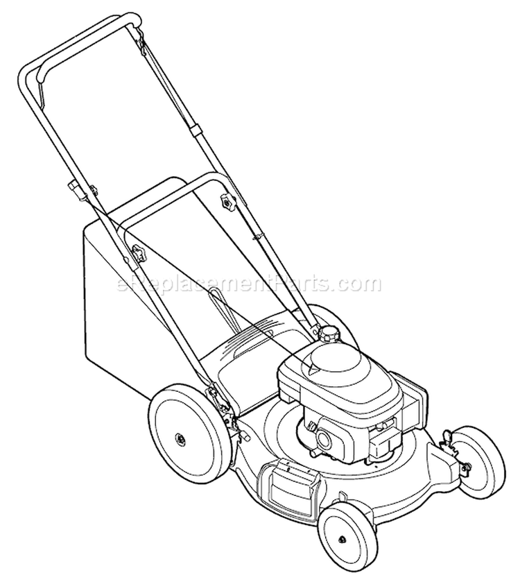 Page C Diagram and Parts List for 11A-542Q766 2009 Troy-Bilt Lawn Mower
