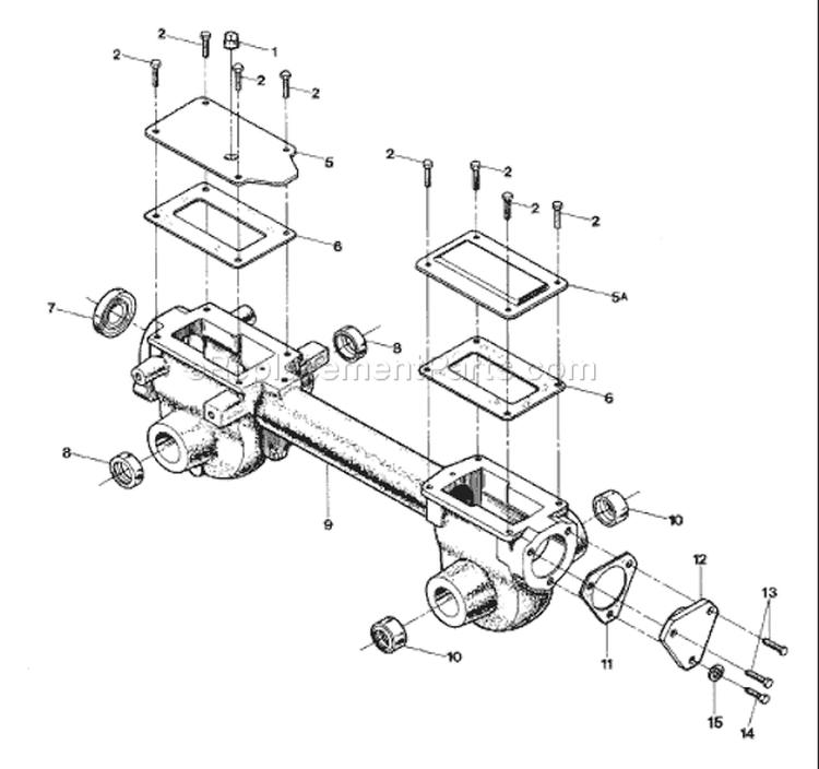 Page F Diagram and Parts List for 12213  Troy-Bilt Cultivator