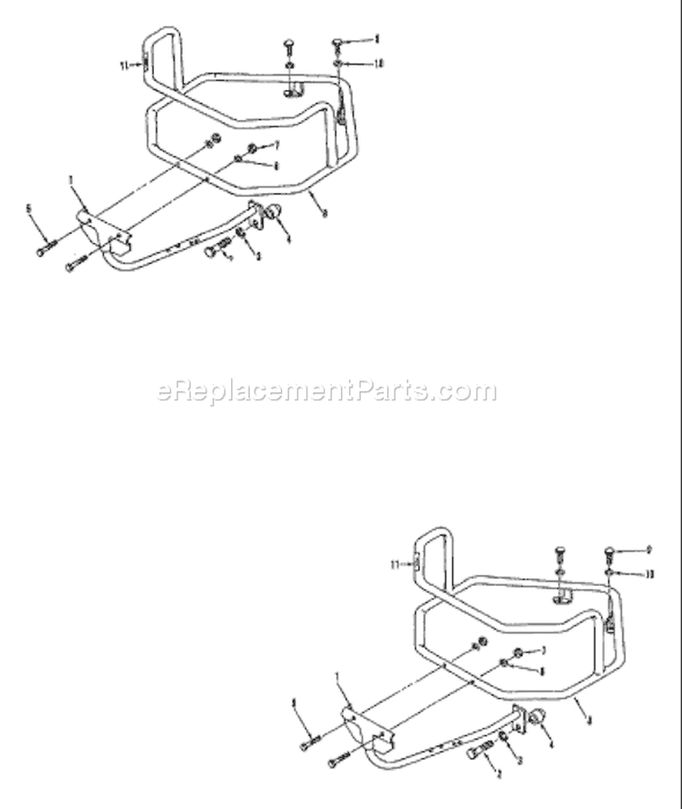 Page A Diagram and Parts List for 12556  Troy-Bilt Lawn Tractor Accessories