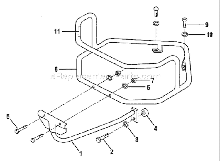 Page A Diagram and Parts List for 12562  Troy-Bilt Lawn Tractor Accessories