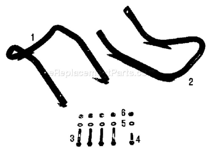 Page A Diagram and Parts List for 12597  Troy-Bilt Lawn Tractor Accessories