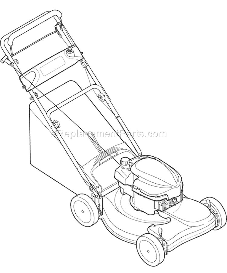 Page B Diagram and Parts List for 12A-446A011 2007 Troy-Bilt Lawn Mower