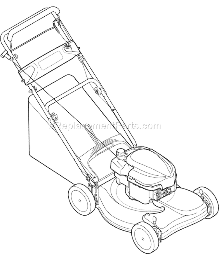 Page B Diagram and Parts List for 12A-446A066 2007 Troy-Bilt Lawn Mower