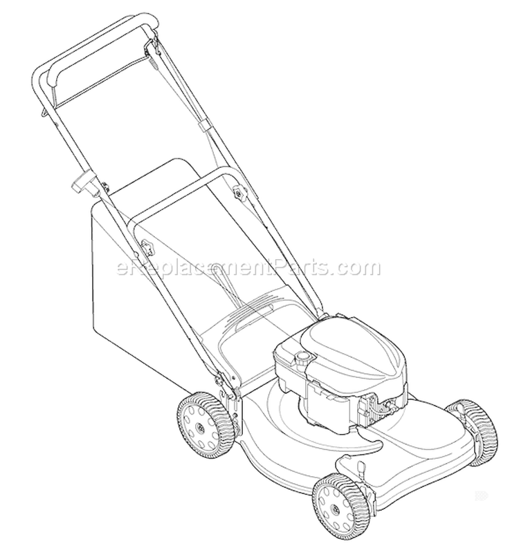 Page B Diagram and Parts List for 12A-449R766 2006 Troy-Bilt Lawn Mower