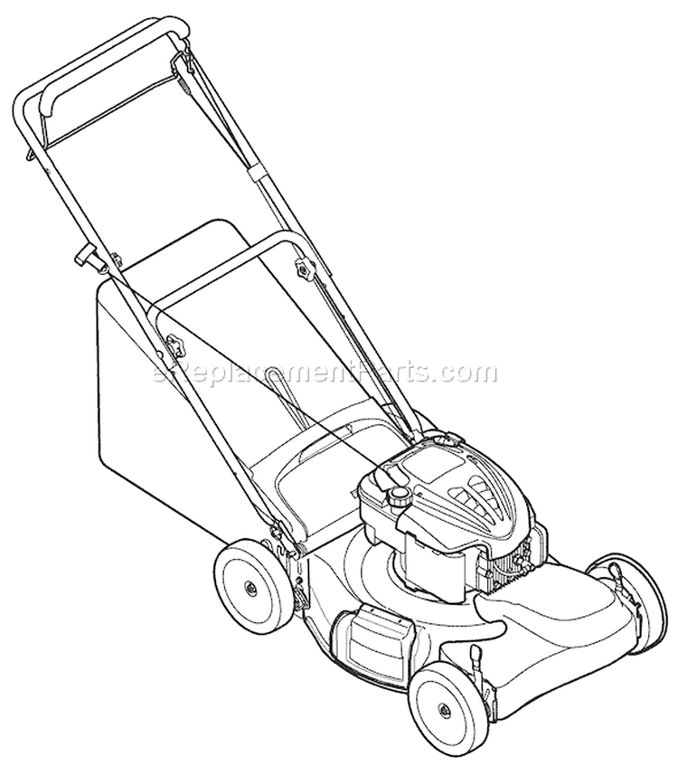 Page C Diagram and Parts List for 12A-466N211 2008 Troy-Bilt Lawn Mower
