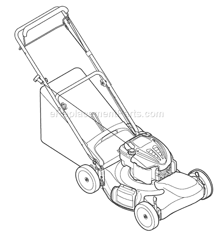 Page C Diagram and Parts List for 12A-466N211 2009 Troy-Bilt Lawn Mower
