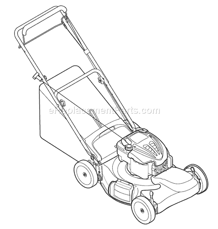 Page C Diagram and Parts List for 12A-466N266 2009 Troy-Bilt Lawn Mower
