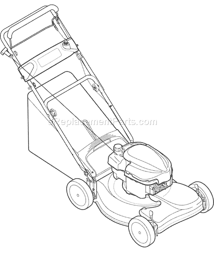 Page B Diagram and Parts List for 12AE449A266 2007 Troy-Bilt Lawn Mower