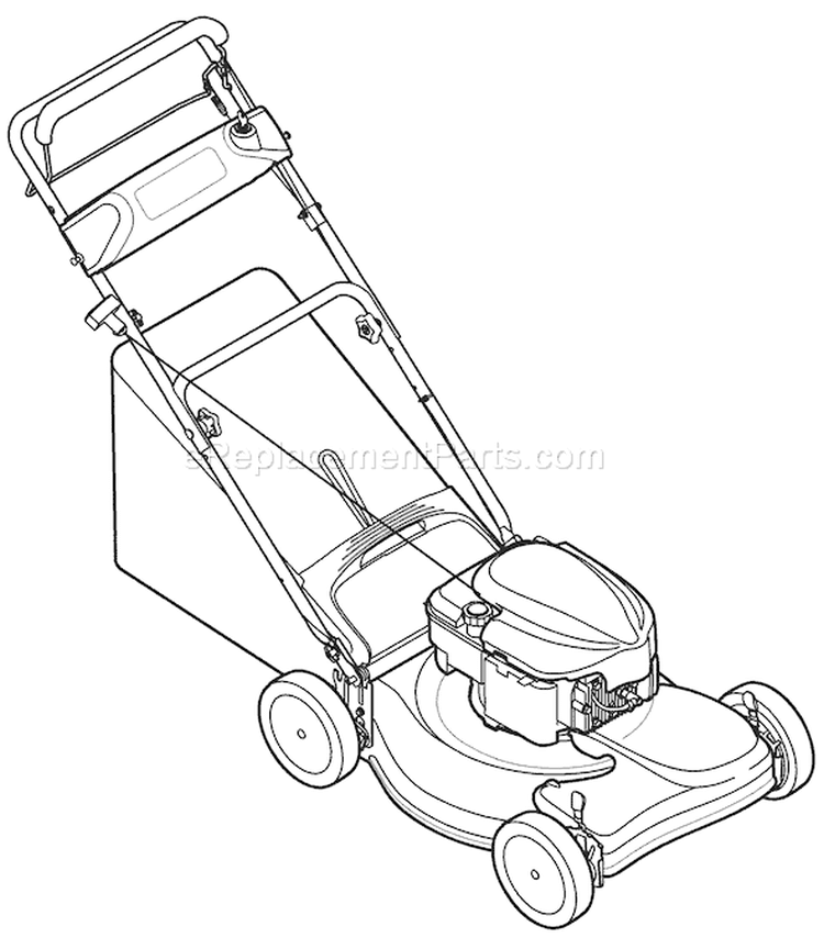 Page C Diagram and Parts List for 12AE449D066 2008 Troy-Bilt Lawn Mower