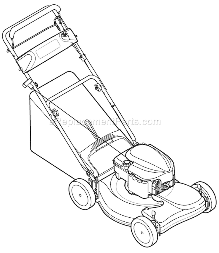 Page C Diagram and Parts List for 12AE449E266 2008 Troy-Bilt Lawn Mower