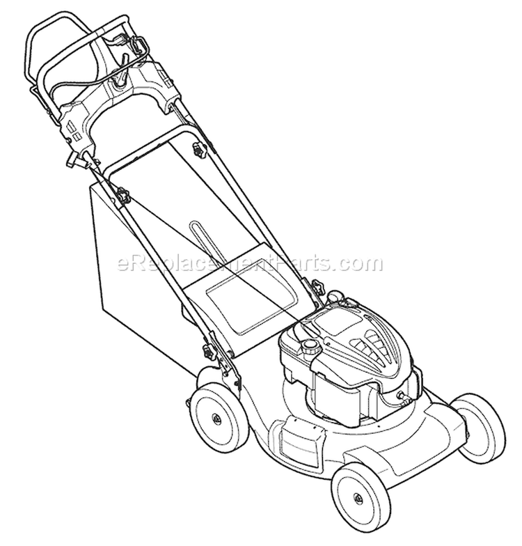Page D Diagram and Parts List for 12AI836M011 2008 Troy-Bilt Lawn Mower