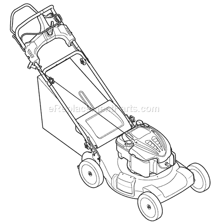 Page D Diagram and Parts List for 12AI836N211 2008 Troy-Bilt Lawn Mower