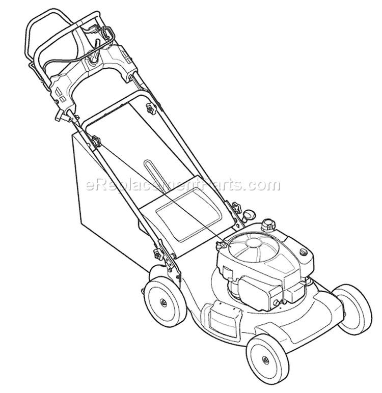 Page D Diagram and Parts List for 12AI839F011 2009 Troy-Bilt Lawn Mower
