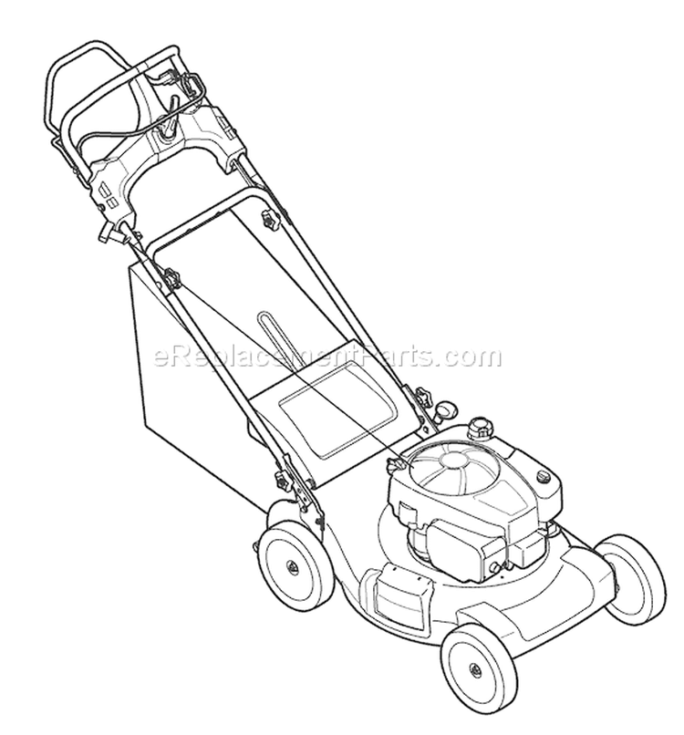 Page D Diagram and Parts List for 12AI839G211 2009 Troy-Bilt Lawn Mower