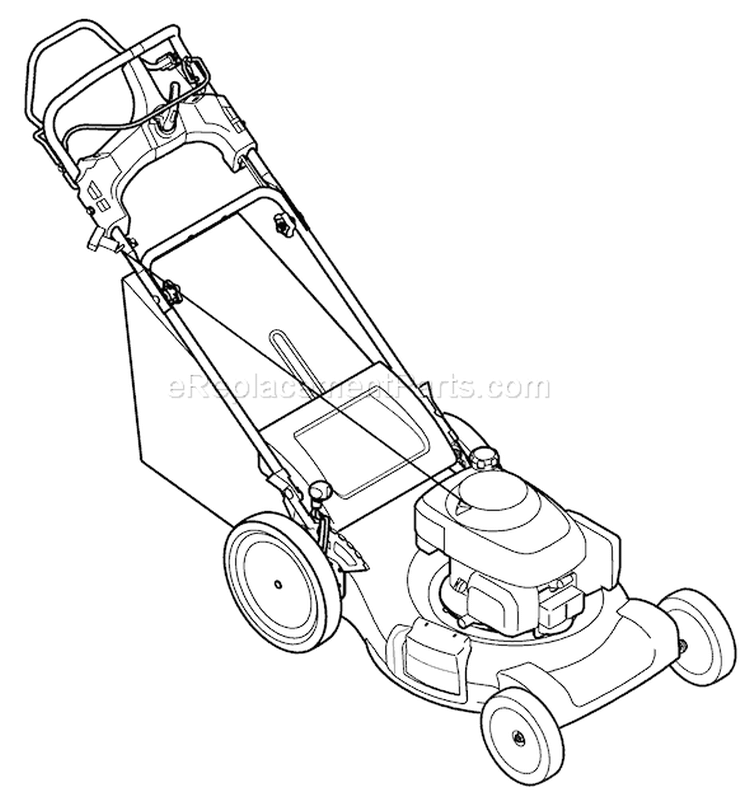 Page D Diagram and Parts List for 12AI867Q011 2008 Troy-Bilt Lawn Mower