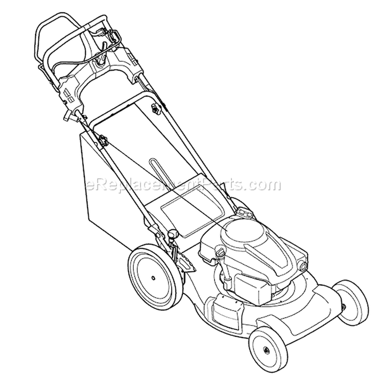 Page D Diagram and Parts List for 12AI86K1066 2008 Troy-Bilt Lawn Mower