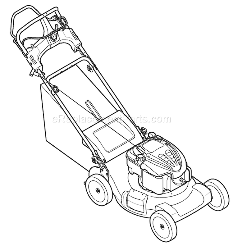 Page D Diagram and Parts List for 12AJ836G211 2008 Troy-Bilt Lawn Mower