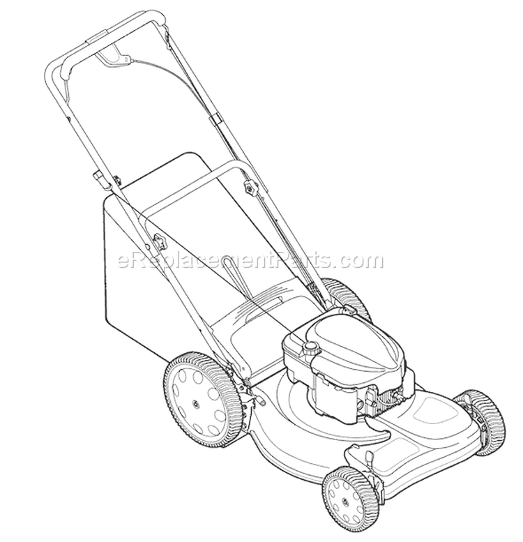 Page B Diagram and Parts List for 12AV556D766 2006 Troy-Bilt Lawn Mower