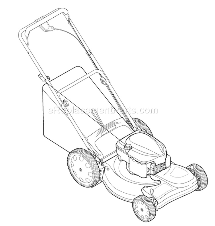 Page B Diagram and Parts List for 12AV556O711 2006 Troy-Bilt Lawn Mower