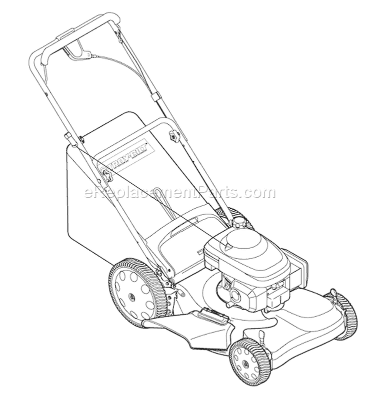 Page C Diagram and Parts List for 12AV565Q711 2006 Troy-Bilt Lawn Mower