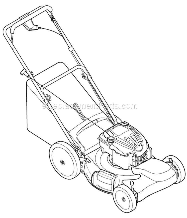 Page D Diagram and Parts List for 12AV566M011 2008 Troy-Bilt Lawn Mower