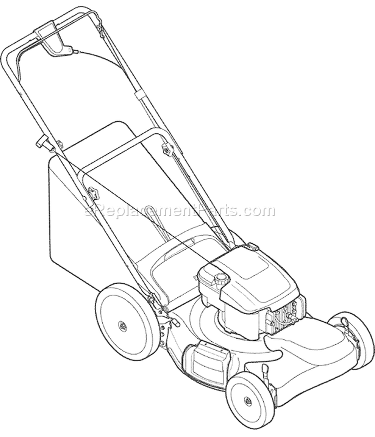 Page C Diagram and Parts List for 12AV566N011 2007 Troy-Bilt Lawn Mower