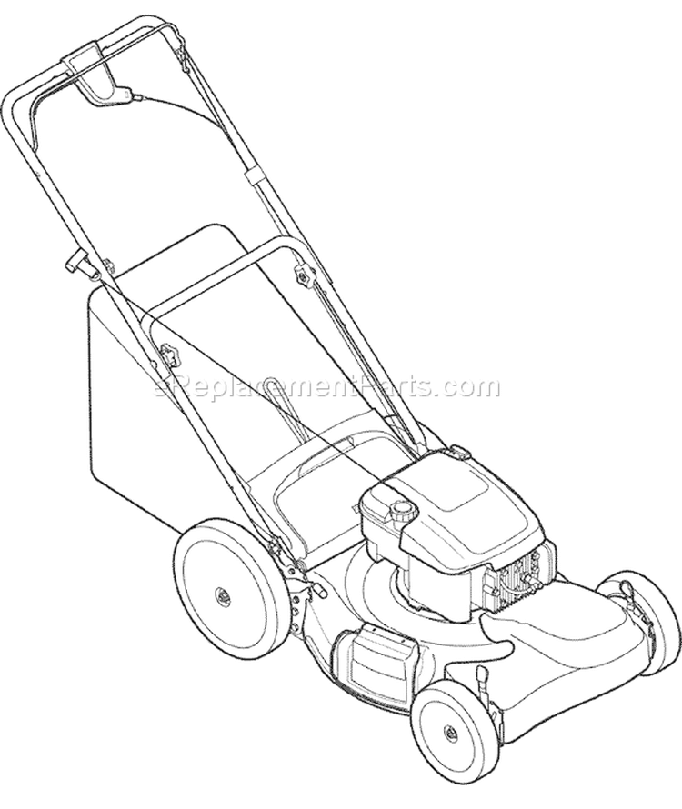 Page C Diagram and Parts List for 12AV566N066 2007 Troy-Bilt Lawn Mower
