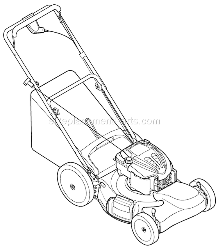 Page D Diagram and Parts List for 12AV566N211 2008 Troy-Bilt Lawn Mower