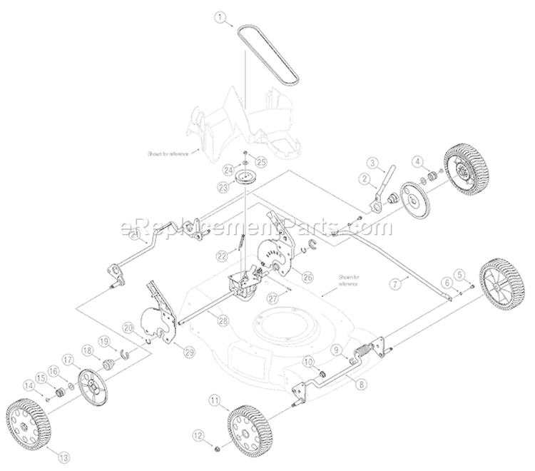Page A Diagram and Parts List for 12AV834Q711 2006 Troy-Bilt Lawn Mower