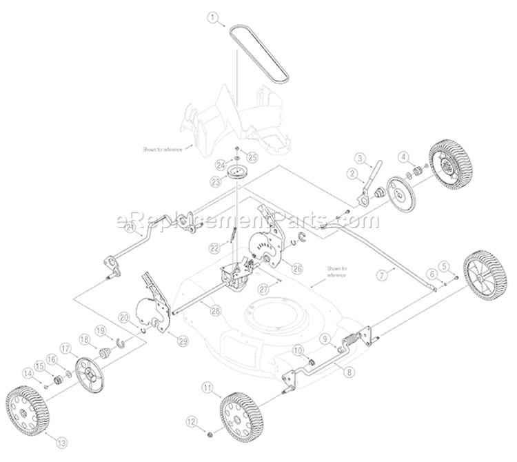 Page A Diagram and Parts List for 12AV834Q766 2006 Troy-Bilt Lawn Mower
