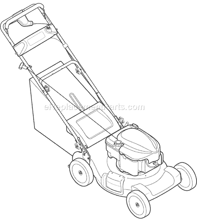 Page C Diagram and Parts List for 12AV835Q766 2007 Troy-Bilt Lawn Mower