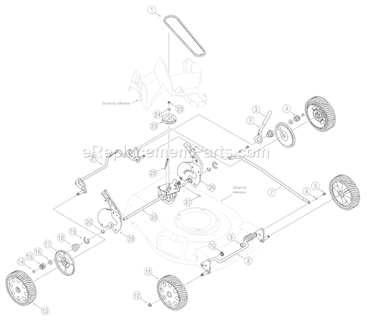 Page A Diagram and Parts List for 12AV838Q766 2006 Troy-Bilt Lawn Mower