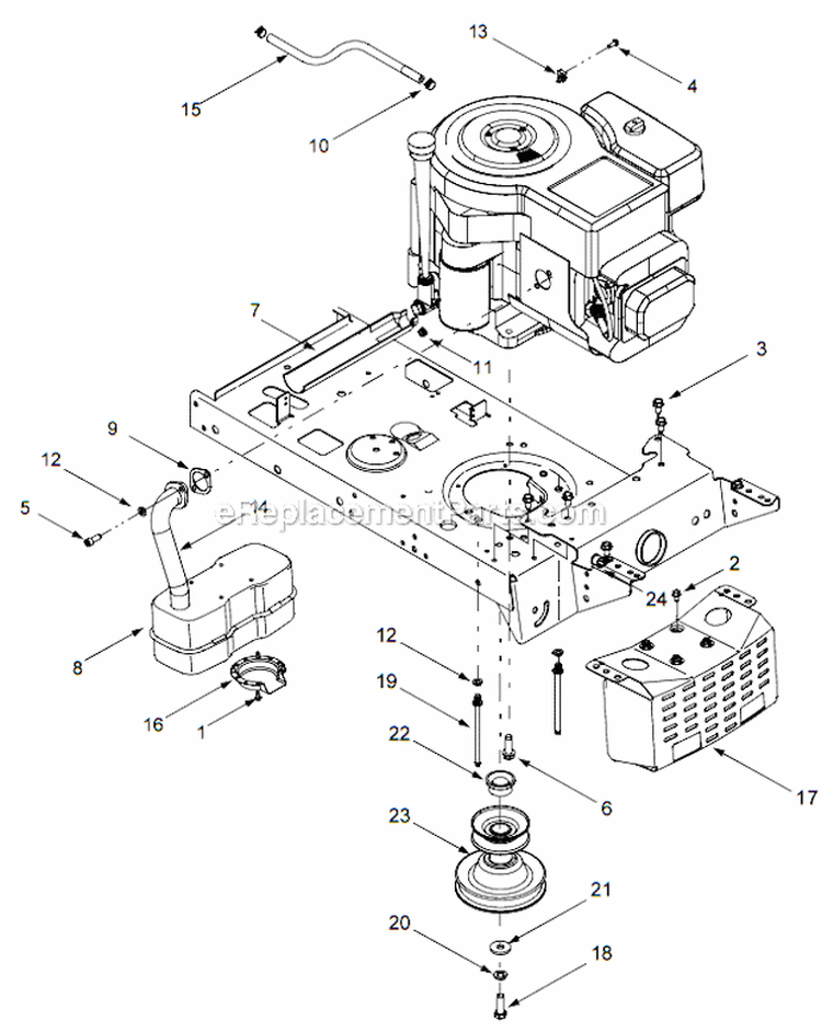 Page A Diagram and Parts List for 13AN689G766  Troy-Bilt Lawn Tractor