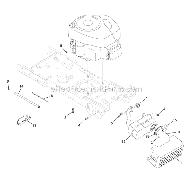 Page B Diagram and Parts List for 13AN77KS011 Pony -2010 Troy-Bilt Lawn Tractor
