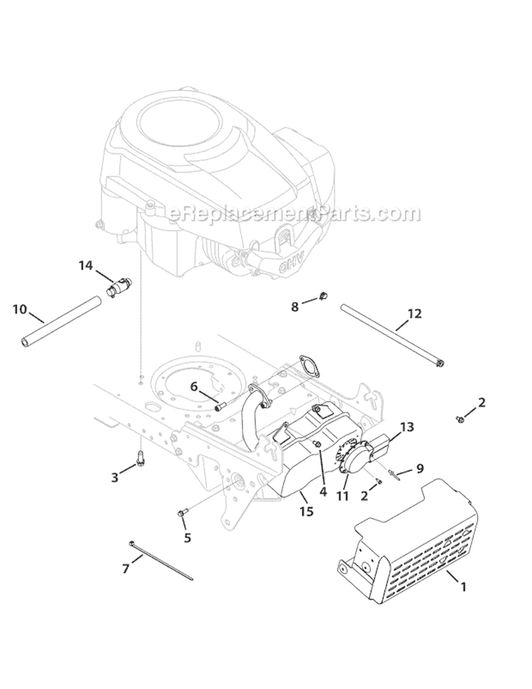 Page A Diagram and Parts List for 13AX79KT011 Horse -2010 Troy-Bilt Lawn Tractor