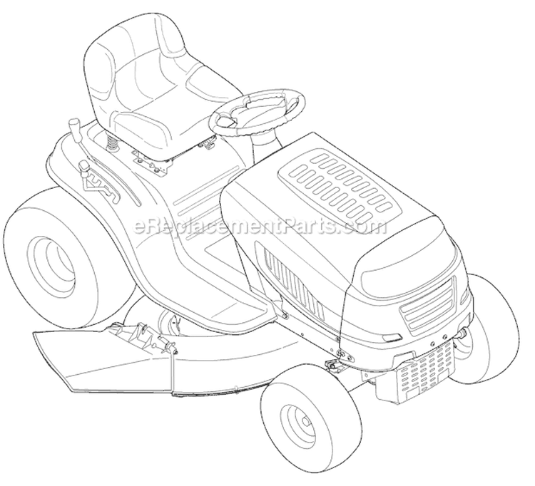Page I Diagram and Parts List for 13AX79KT011 Horse -2010 Troy-Bilt Lawn Tractor