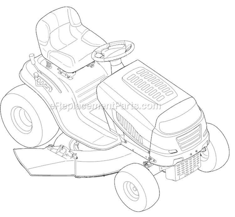 Page I Diagram and Parts List for 13AX79KT066 Horse -2010 Troy-Bilt Lawn Tractor