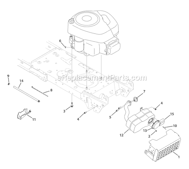 Page B Diagram and Parts List for 13WN77KS011 Pony -2010 Troy-Bilt Lawn Tractor