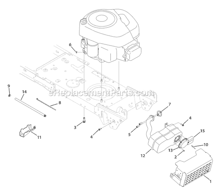 Page B Diagram and Parts List for 13WN77KS211 Pony -2010 Troy-Bilt Lawn Tractor