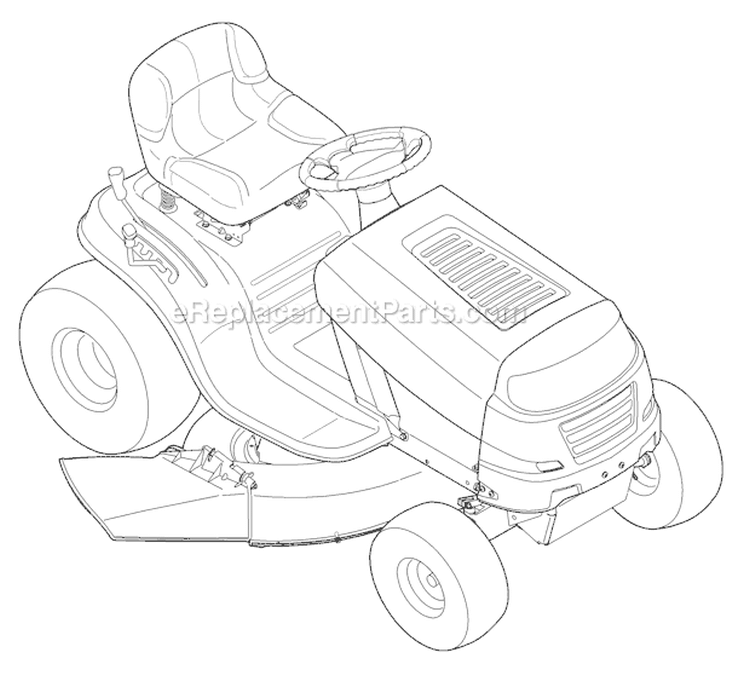 Page I Diagram and Parts List for 13WN77KS211 Pony -2010 Troy-Bilt Lawn Tractor