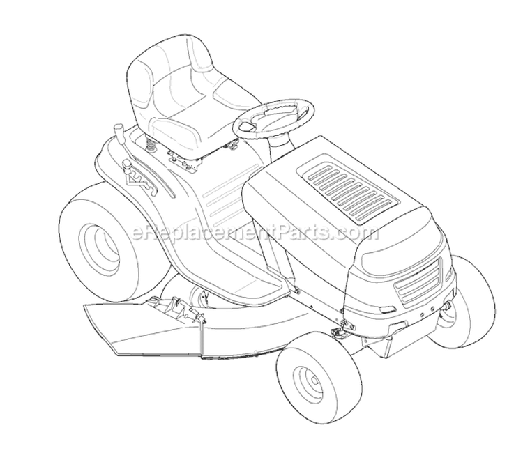 Page I Diagram and Parts List for 13WN77KS211 Pony -2011 Troy-Bilt Lawn Tractor