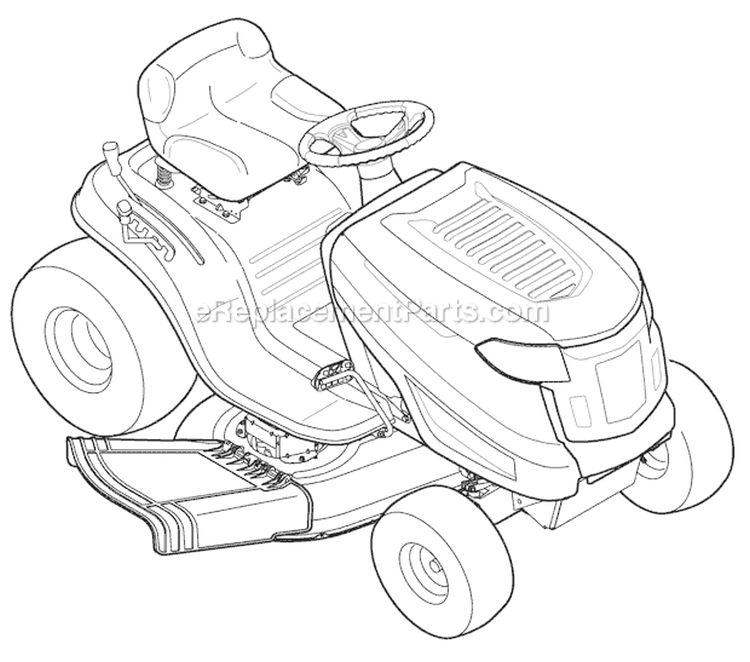 Page I Diagram and Parts List for 13WX78KS211 Bronco -2010 Troy-Bilt Lawn Tractor