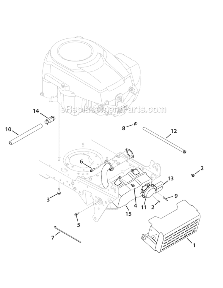 Page A Diagram and Parts List for 13WX79KT011 Horse -2010 Troy-Bilt Lawn Tractor