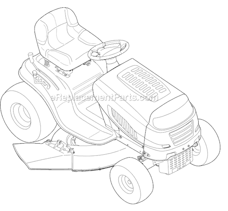 Page I Diagram and Parts List for 13WX79KT211 Horse -2010 Troy-Bilt Lawn Tractor
