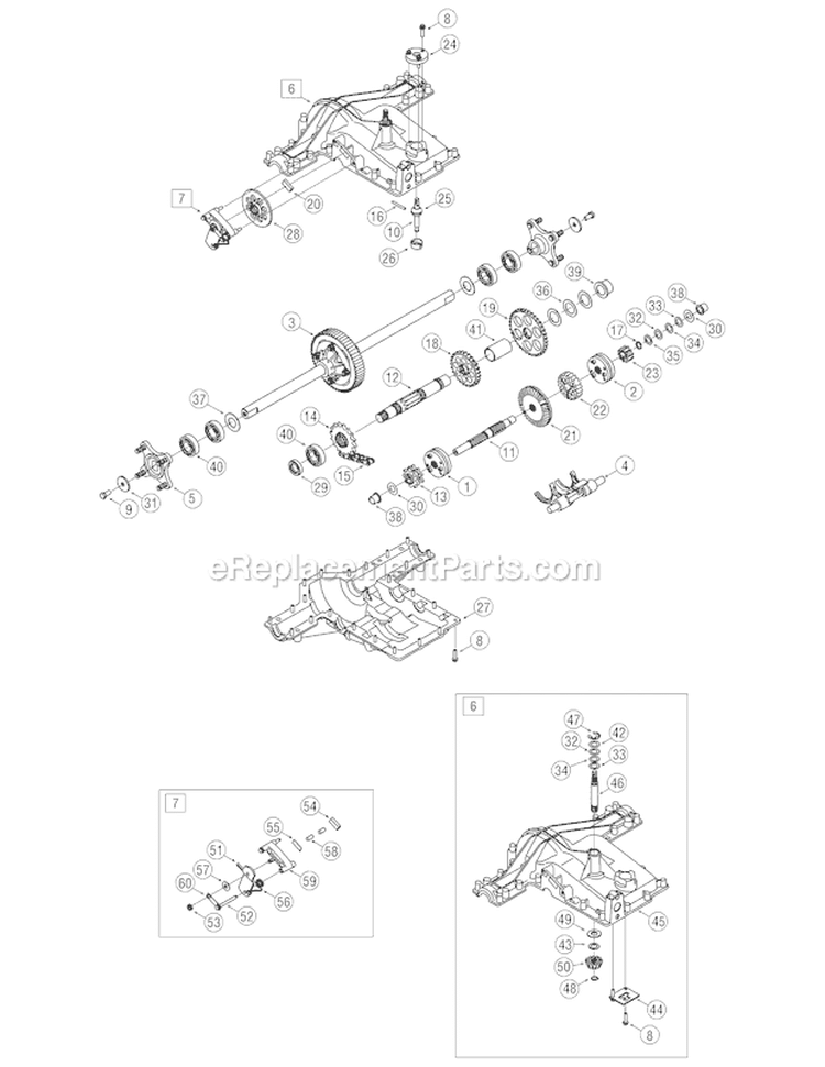 Page H Diagram and Parts List for 14AA80TP766 Big Red Horse -2007 Troy-Bilt Lawn Tractor