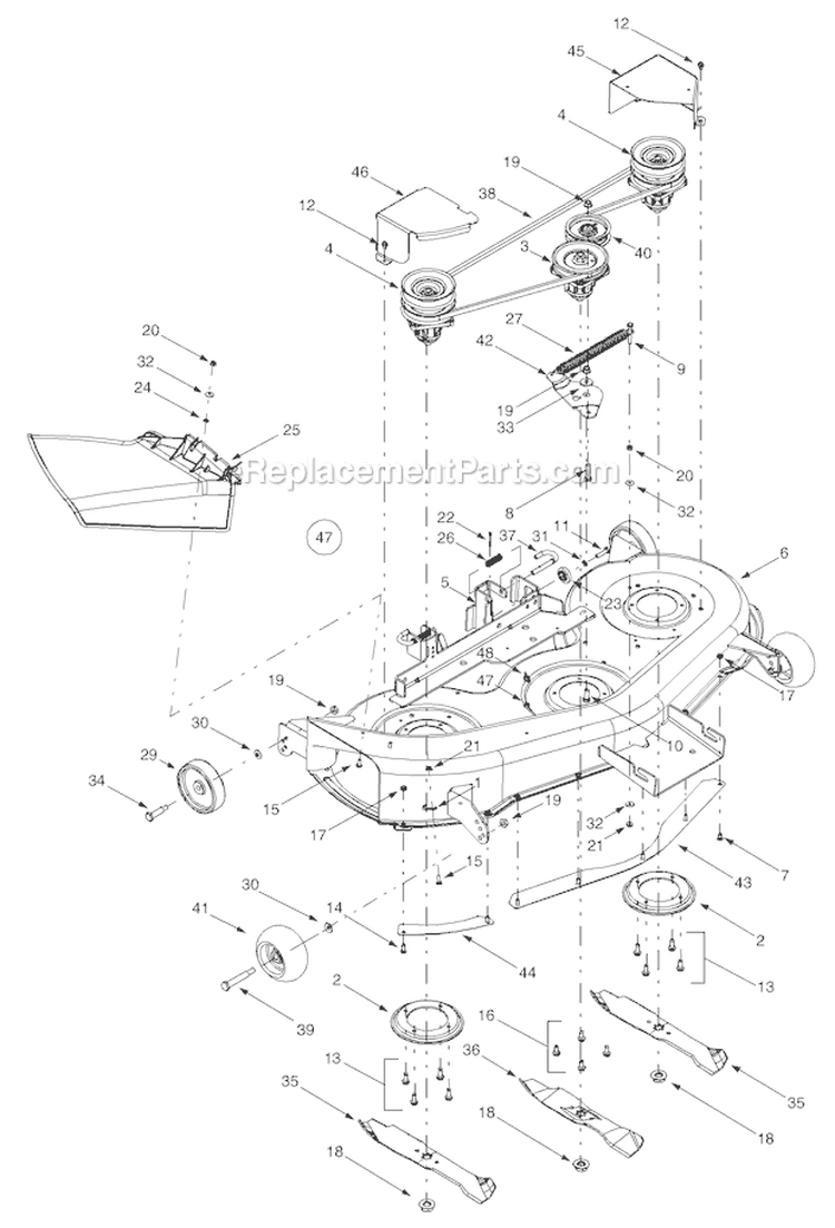 Page A Diagram and Parts List for 14AB809H063 2002 Troy-Bilt Lawn Tractor