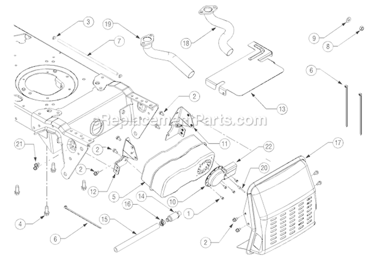 Page D Diagram and Parts List for 14AP80TP766 GT50 -2006 Troy-Bilt Lawn Tractor