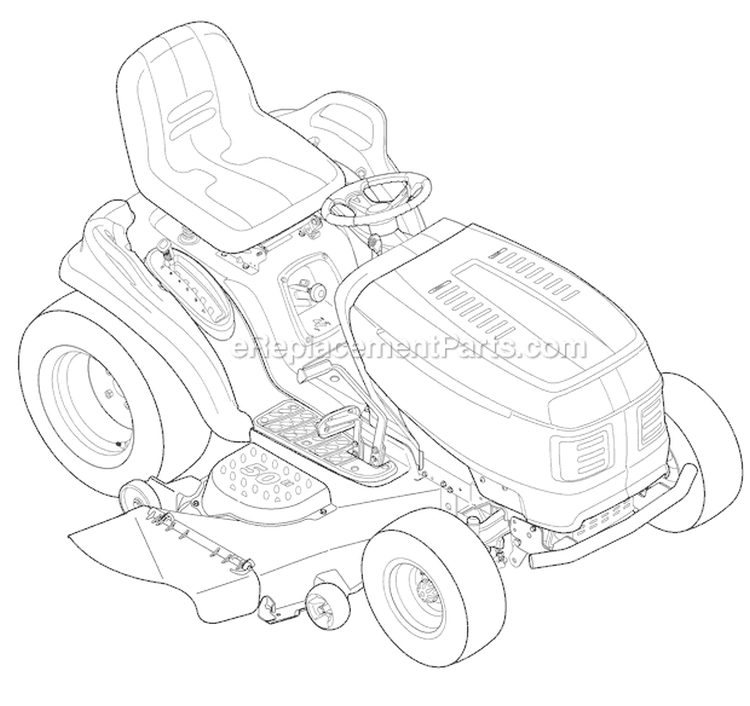 Page I Diagram and Parts List for 14AP80TP766 GT50 -2006 Troy-Bilt Lawn Tractor