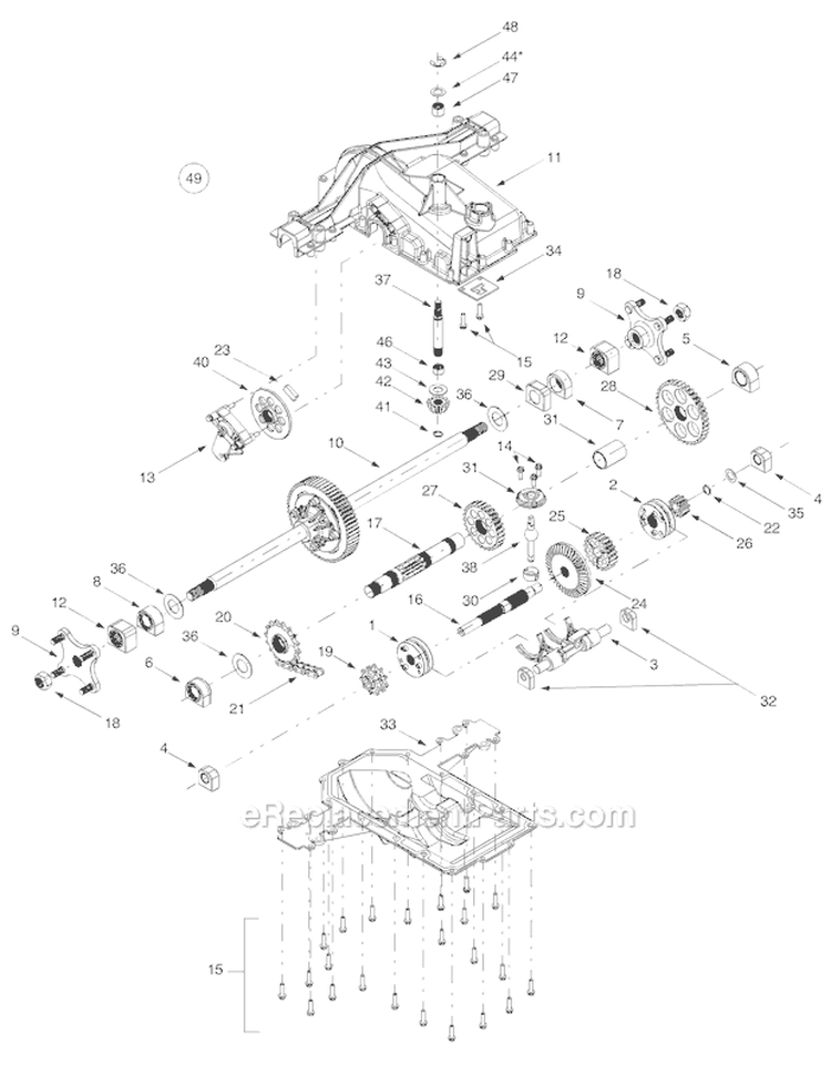 Page I Diagram and Parts List for 14AV809H063 1999 Troy-Bilt Lawn Tractor